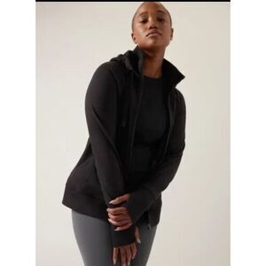ATHLETA Triumph Hoodie Sweatshirt Jacket | Black sz 2XL XXL #486251